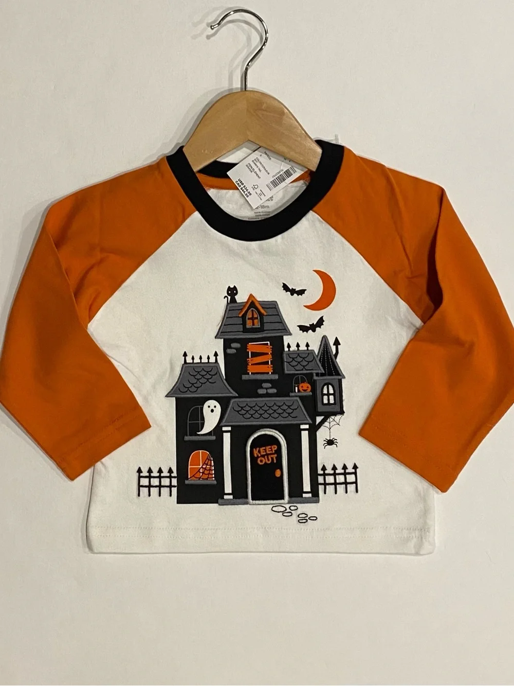 Gymboree Baby Boy Interactive Haunted House Raglan Top Size 12-18 Months